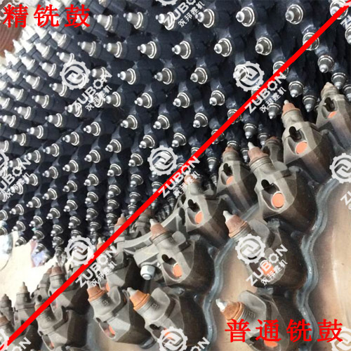 精铣刨与普通铣刨机铣鼓对比——筑邦建机